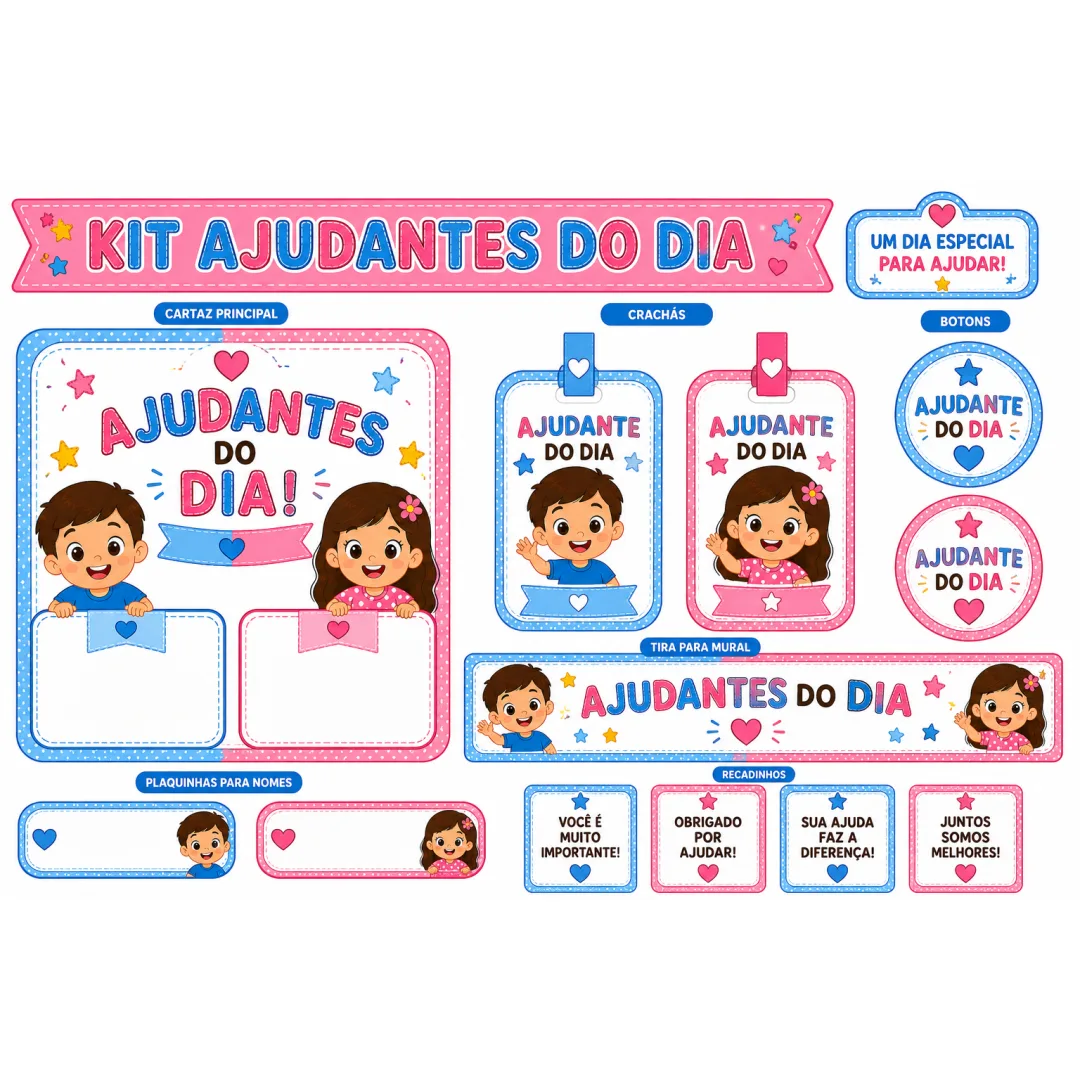 Kit Ajudante do Dia - Educação Infantil - PDF