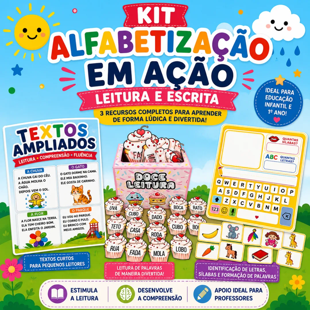Kit Alfabetização em Ação – Leitura e Escrita 
