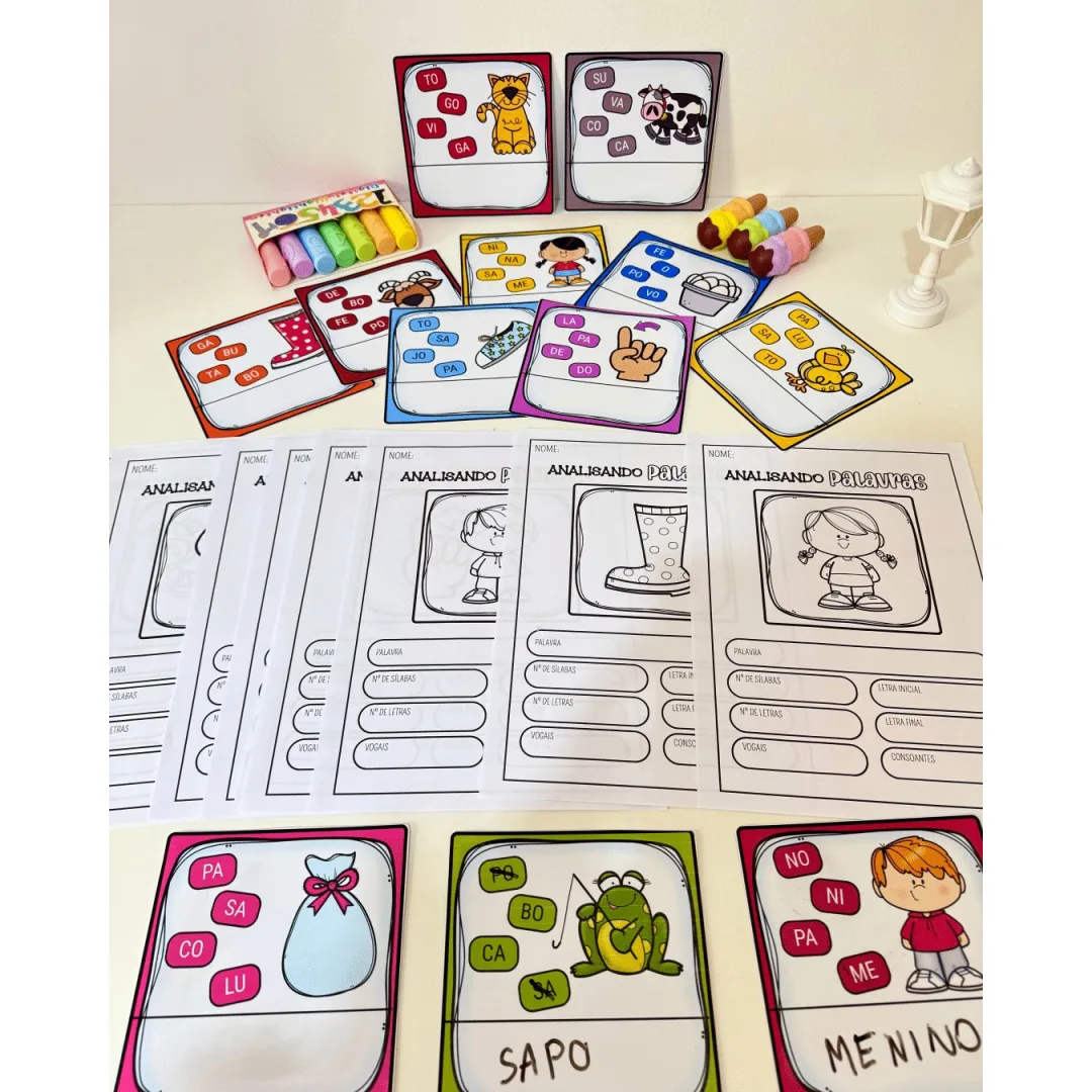 Kit Analisando Palavras – Alfabetização na Prática!