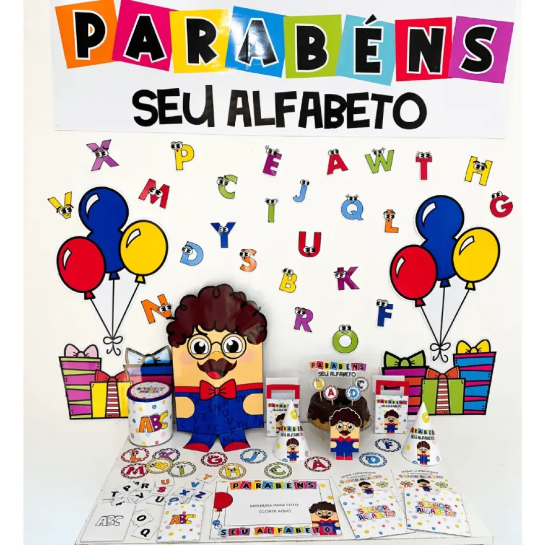 Kit Aniversário do Seu Alfabeto