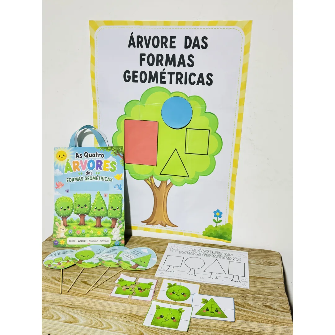 Kit Árvores das Formas Geométricas - Educação Infantil - PDF