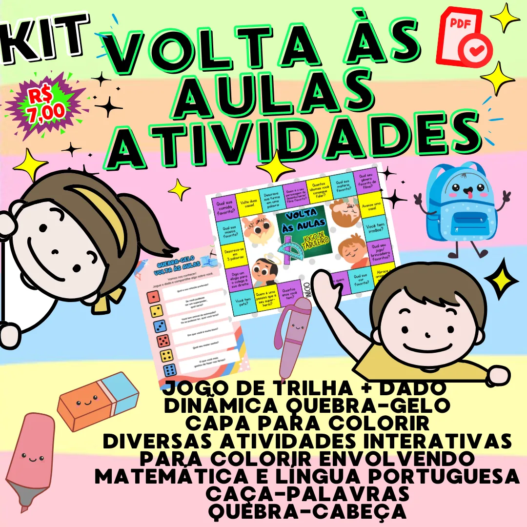 KIT ATIVIDADES VOLTA ÀS AULAS