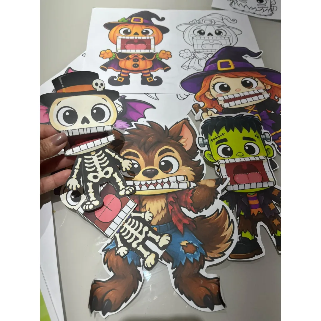 Kit Boca Articulada — Halloween e Saci- Ensino Fundamental-PDF