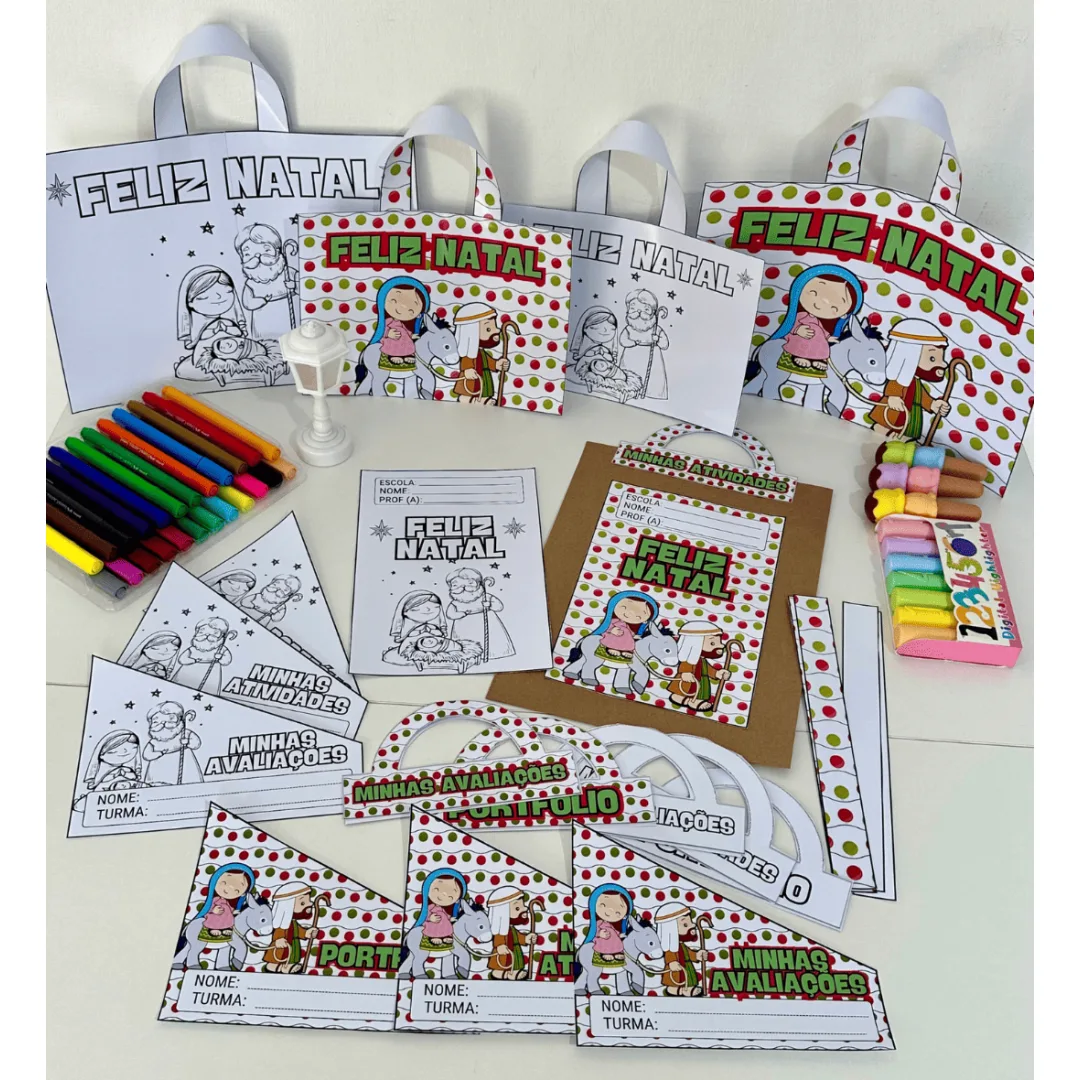 Kit Capas de Atividades Natal Cristão