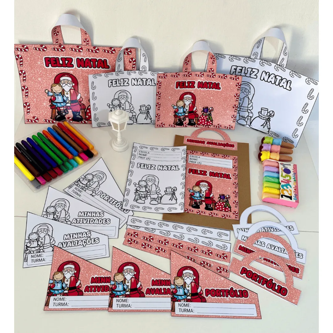Kit Capas de Atividades Papai Noel