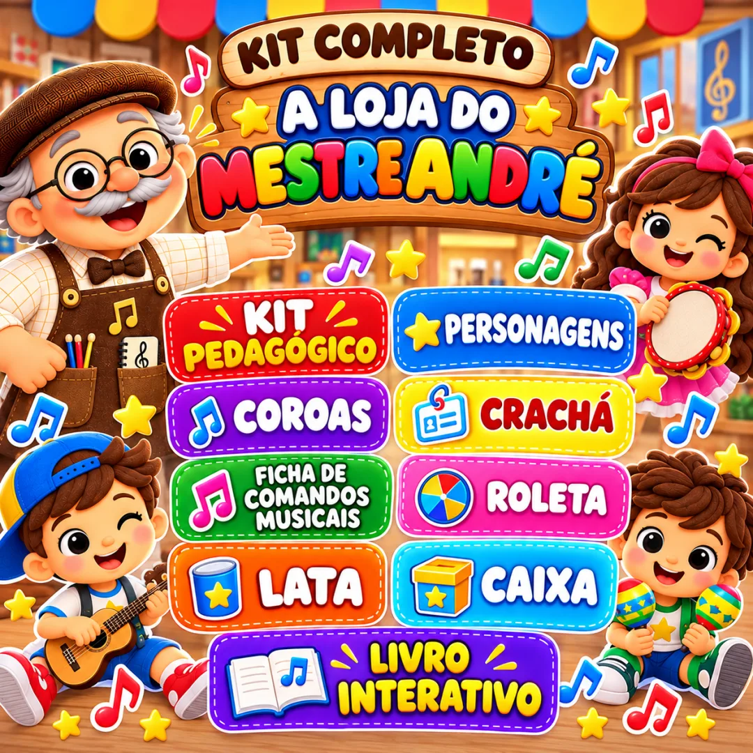 Kit Completo A Loja Do Mestre André - Educação Infantil - Arquivo Digital