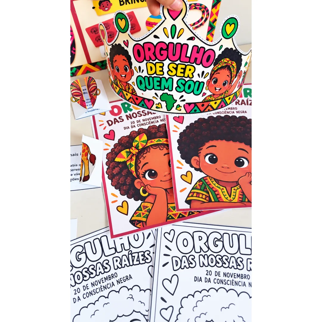Kit Consciência Negra Continente Africano Painel - Educação infantil PDF