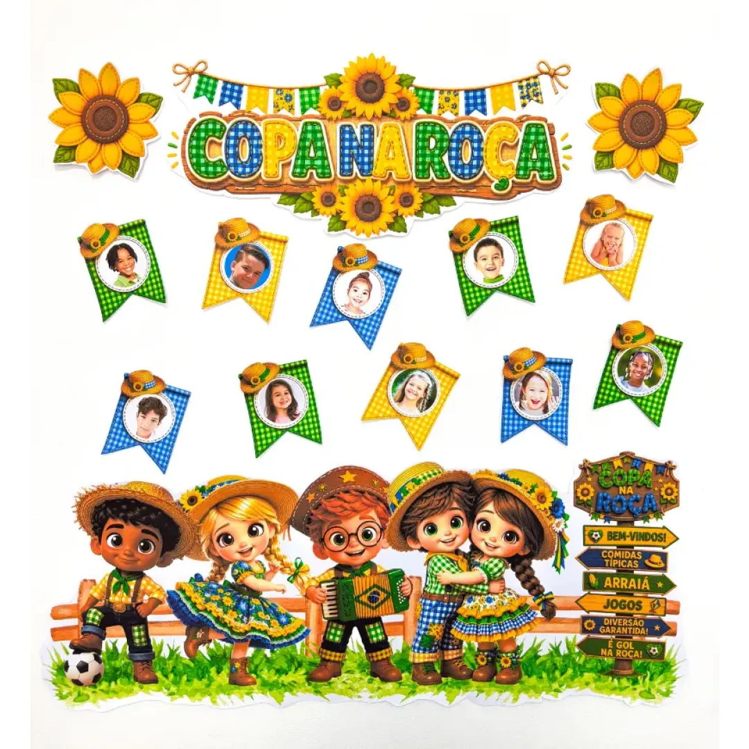 Kit Copa na Roça (Copa do Mundo e Festa Junina)
