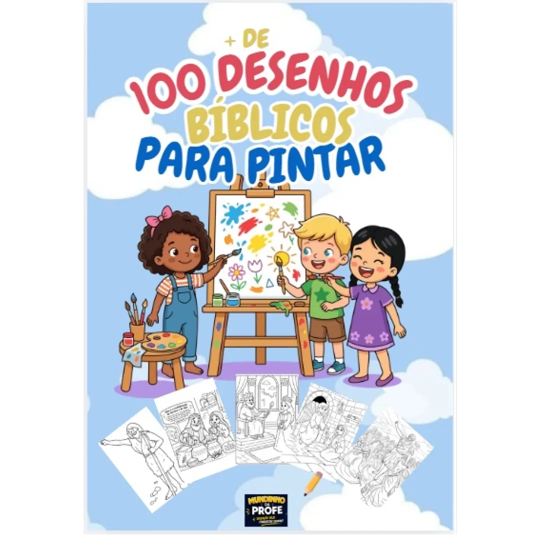 Kit +100 Desenhos Bíblicos para Colorir + 40 Atividades Cristãs em PDF