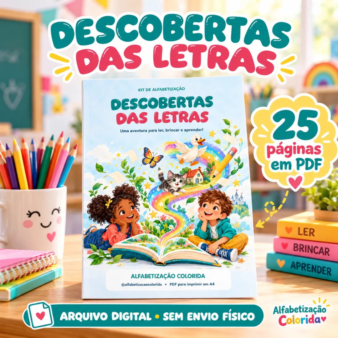 Kit de Alfabetização em PDF com 25 Páginas