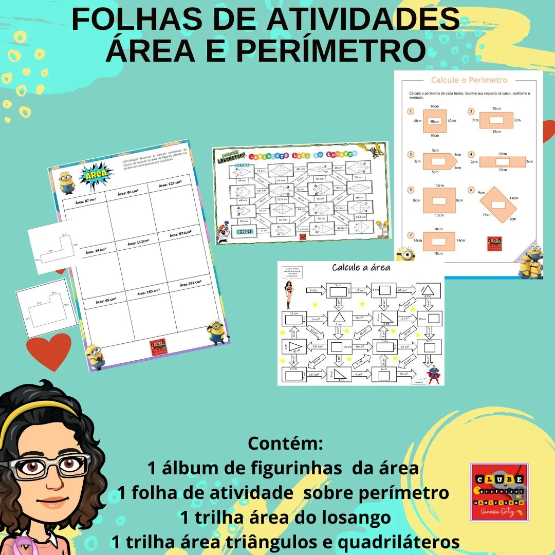 KIT DE ATIVIDADES: ÁREA E PERÍMETRO