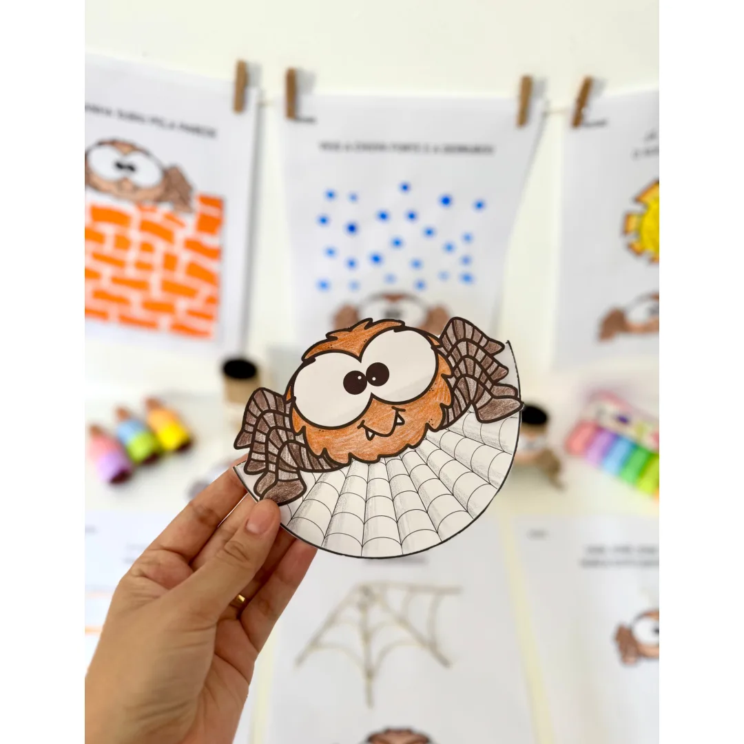 🎨 Kit de Atividades de Artes – Tema Dona Aranha 🕷️