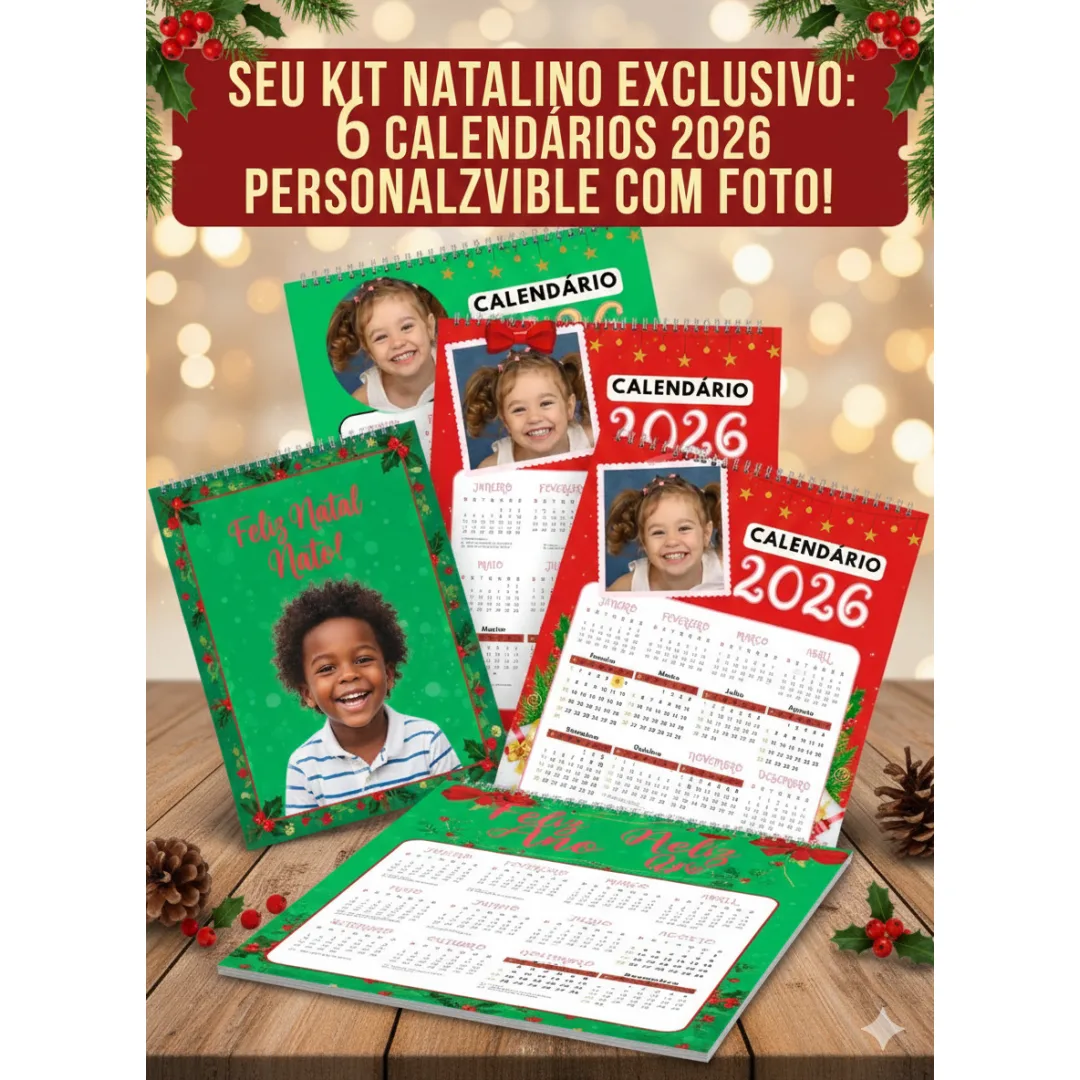 KIT DE CALENDÁRIOS 2026: NATAL