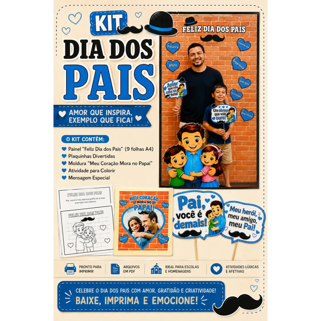 Kit Dia dos Pais – Completo para uma homenagem inesquecível
