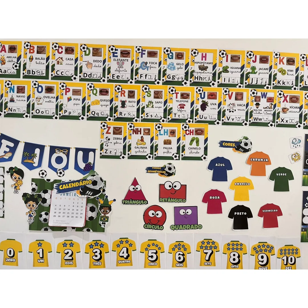 KIT DECORAÇÃO SALA DE AULA : COPA DO MUNDO