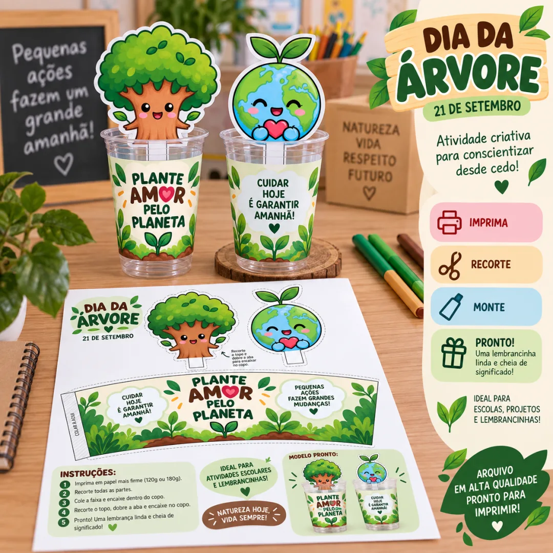 Kit Dia da Árvore – Minha Mão, Meu Planeta em PDF