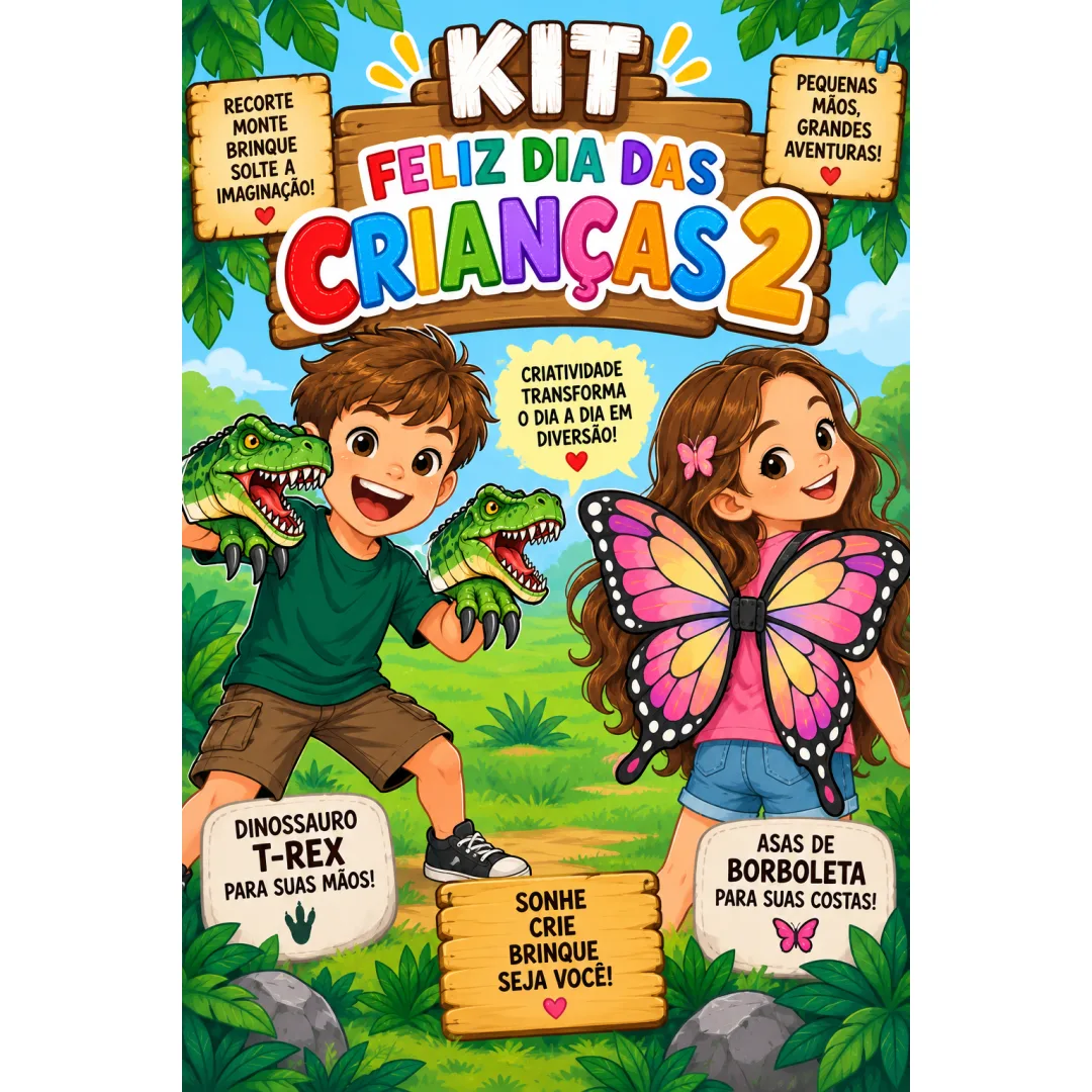 Kit Dia das Crianças 2 PDF - imprimível - Fundamental 1