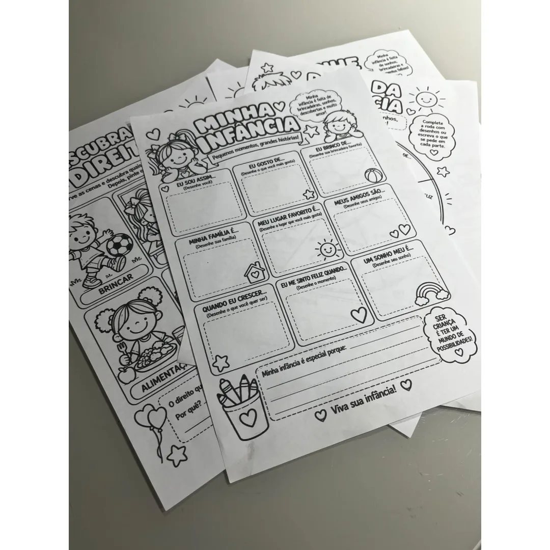 Kit Dia das Crianças — Minha Infância, Meus Direitos em PDF - Educação Infantil