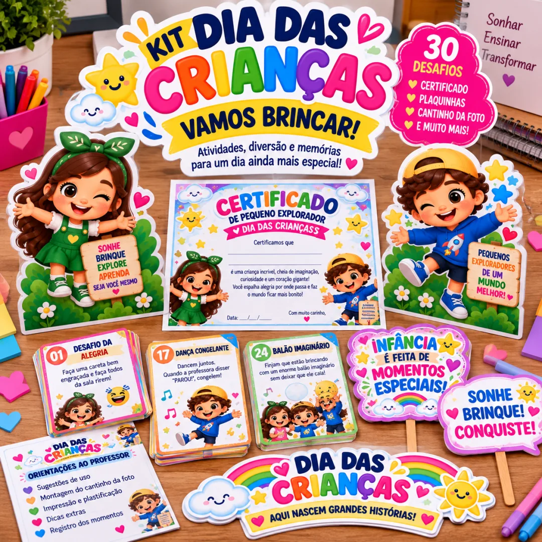 KIT DIA DAS CRIANÇAS — VAMOS BRINCAR!
