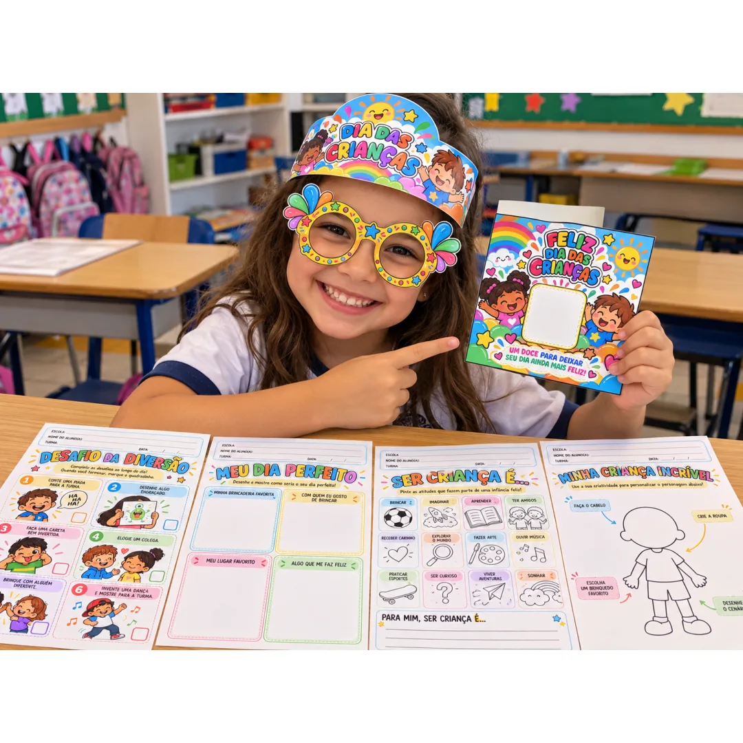 Kit Dia das Crianças – para Educação Infantil e Fundamental em PDF
