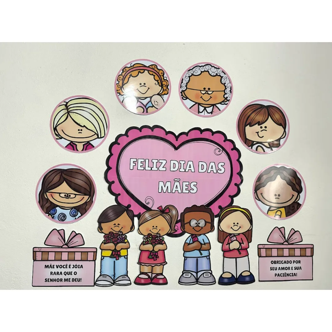 KIT DIA DAS MÃES - PAINEL AMPLIADO / DECORAÇÃO / LEMBRANCINHA