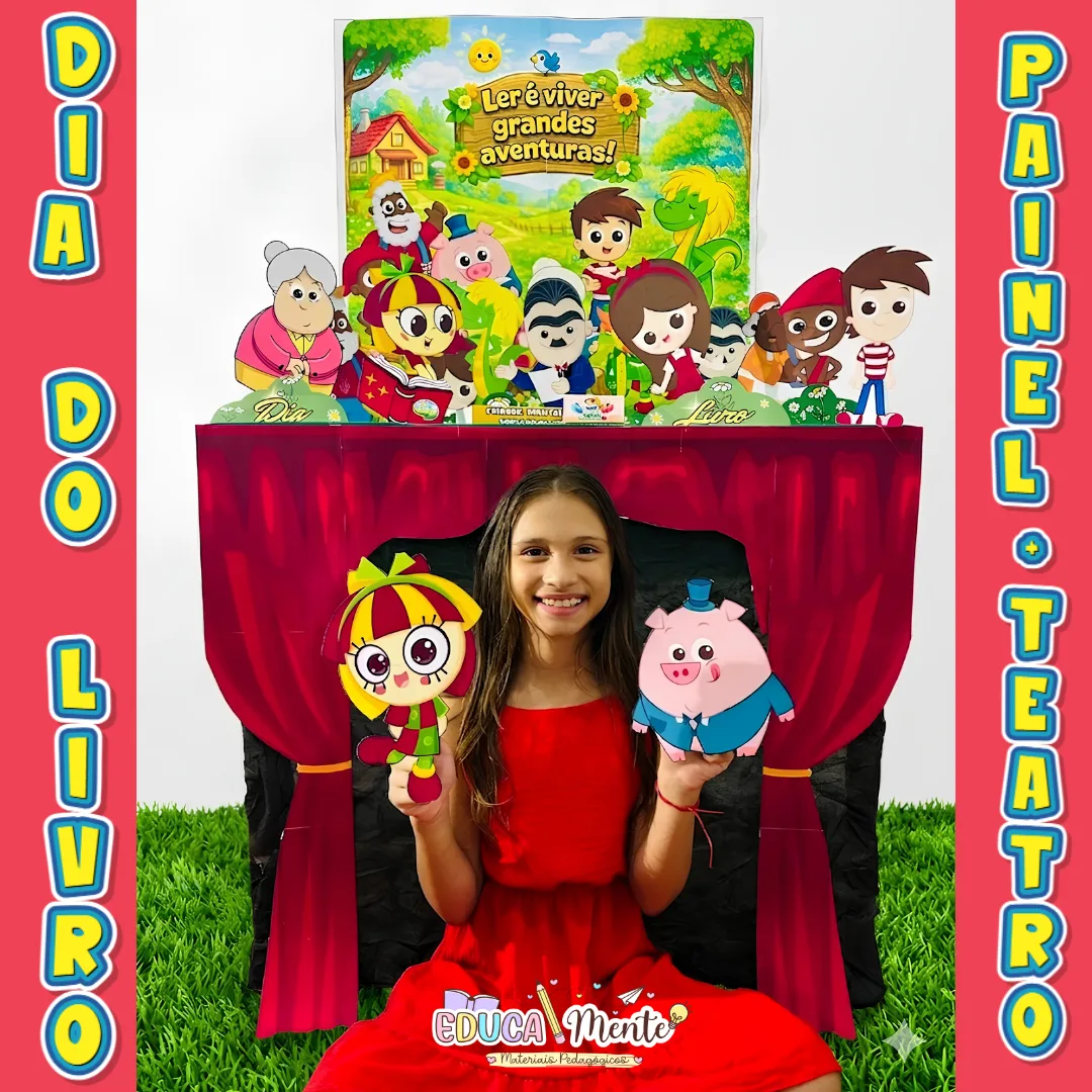 ✨ KIT DIA DO LIVRO: SÍTIO DO PICA-PAU AMARELO 💛
