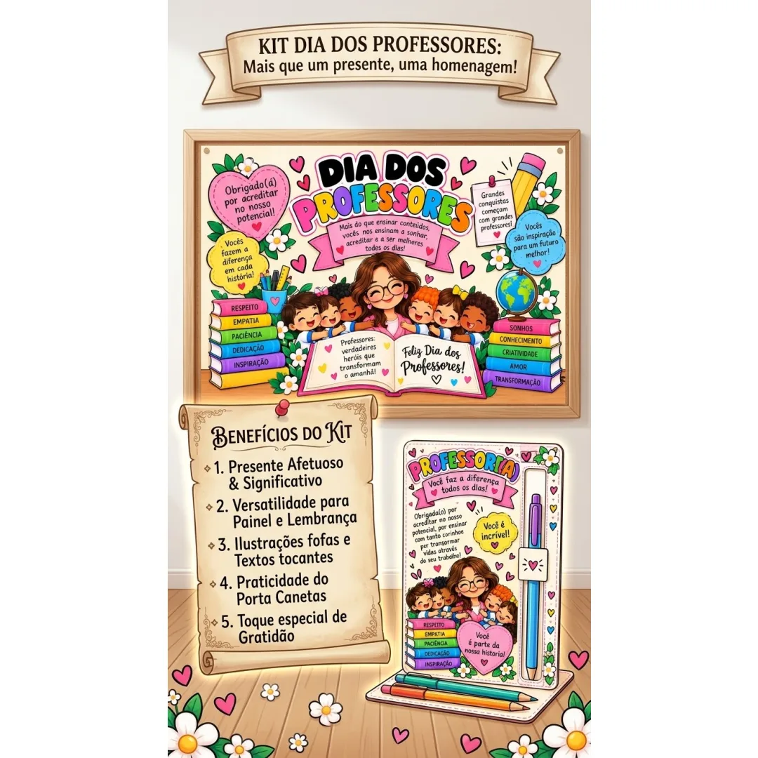 Kit Dia do Professor - Educação Infantil e Alfabetização - PDF