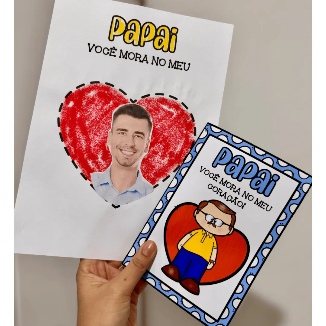 Kit Dia dos Pais: Você Mora no Meu Coração
