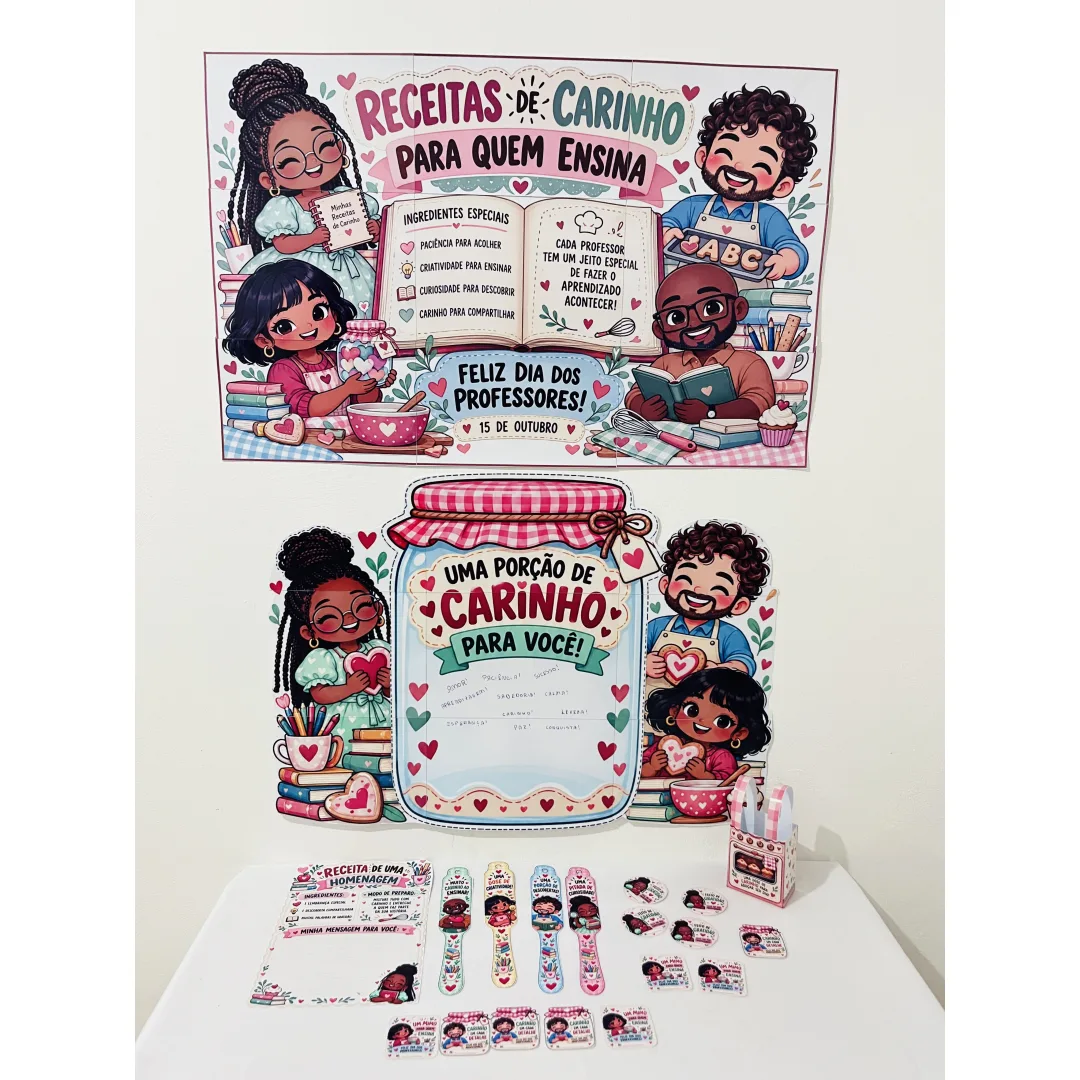 Kit Dia dos Professores – Receitas de Carinho, Gratidão e Homenagem