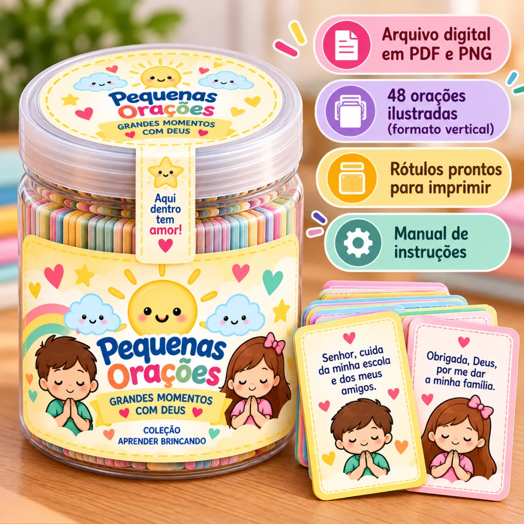 KIT DIGITAL - Potinho das Orações Infantil. PDF