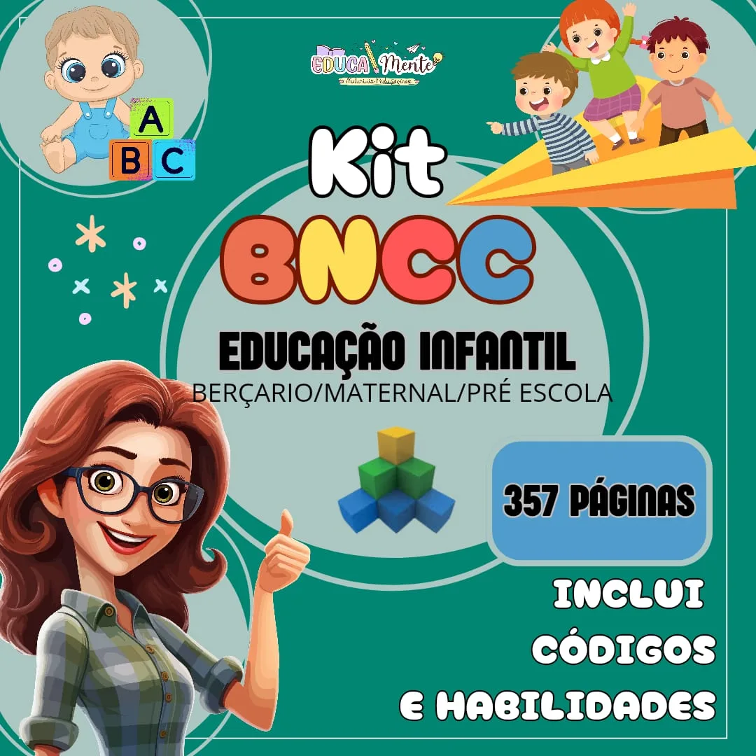 📝 KIT EDUCAÇÃO INFANTIL BNCC + BÔNUS 🎁SUPER COMPLETO