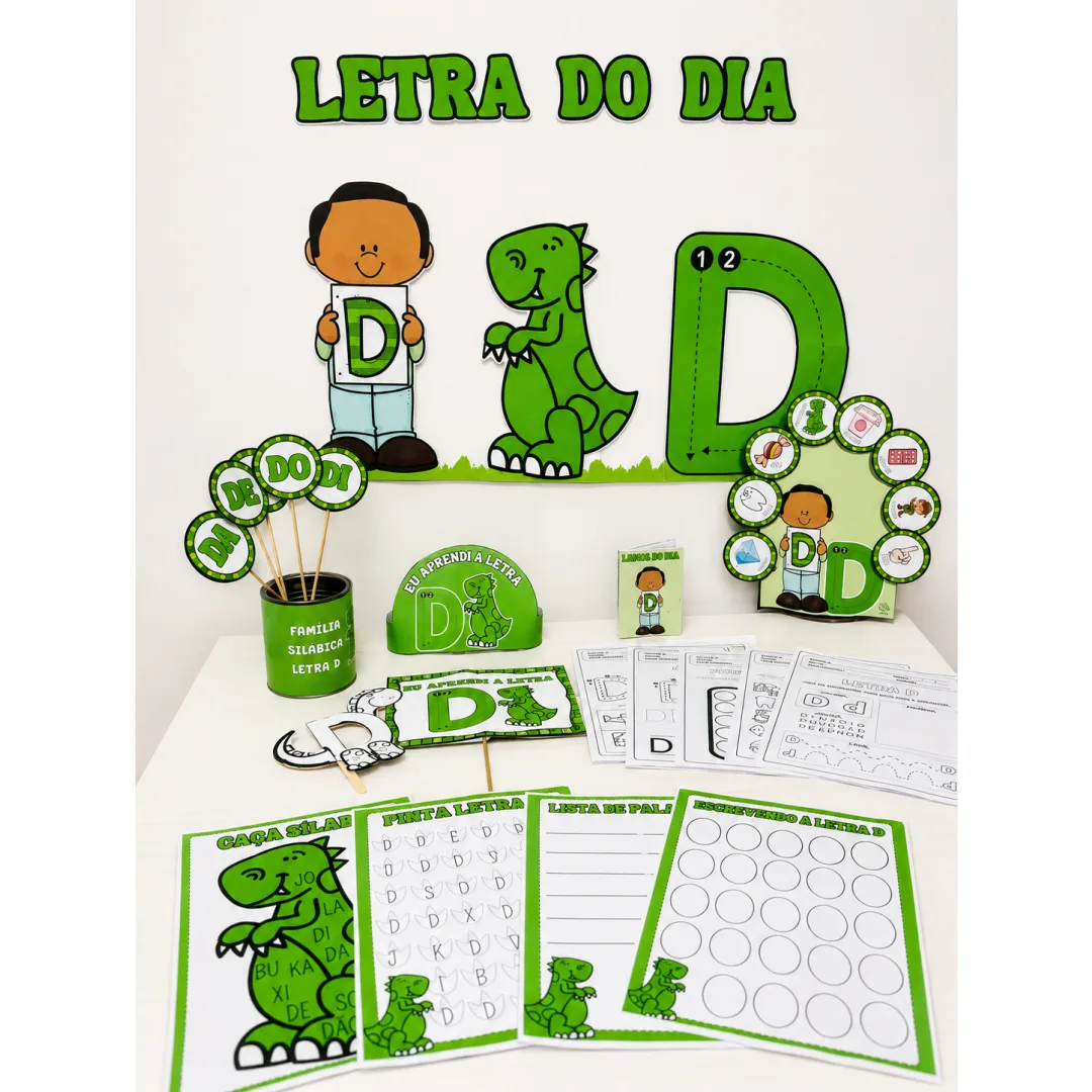 Kit educativo letra D