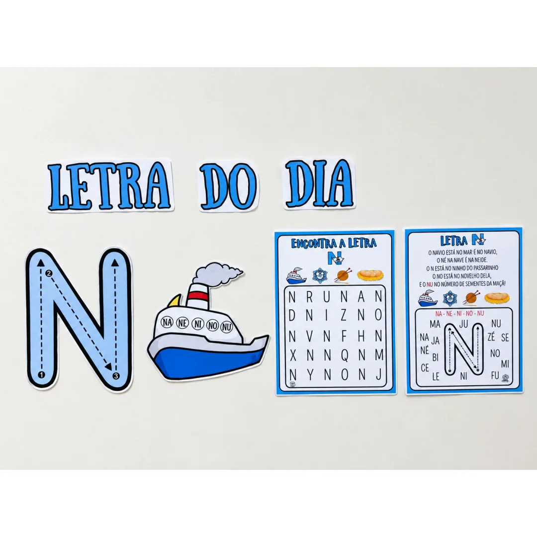 Kit Educativo Letra N - PDF - Educação Infantil