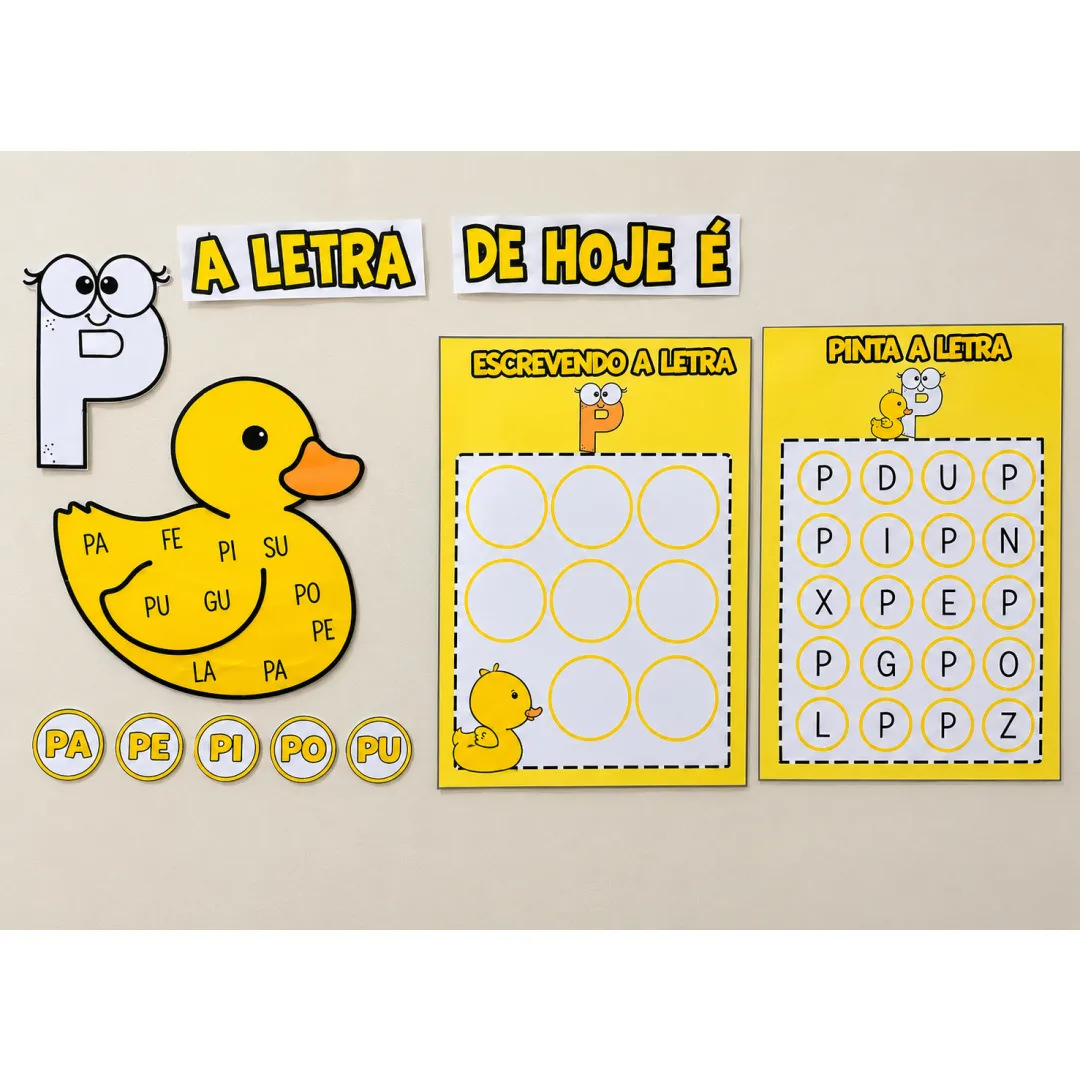 Kit educativo letra P - PDF - educação infantil 