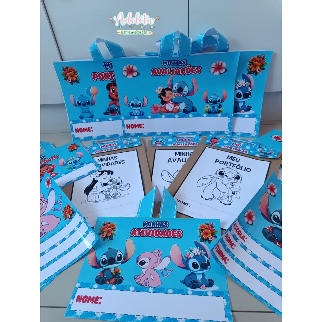 Kit Envelopes Escolares Stitch