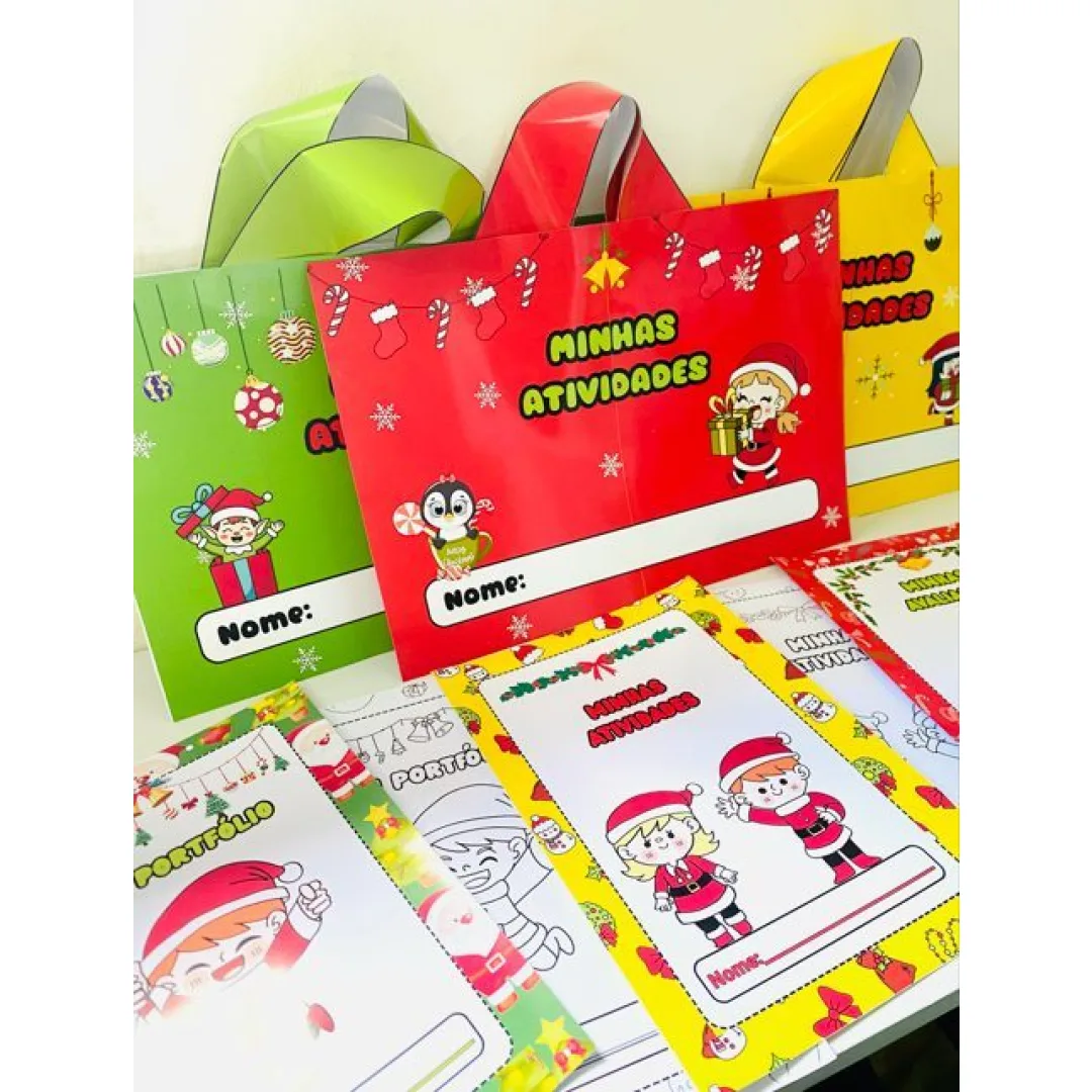 Kit Envelopes Natalinos para Professoras – Sacolas e Capas Prontas