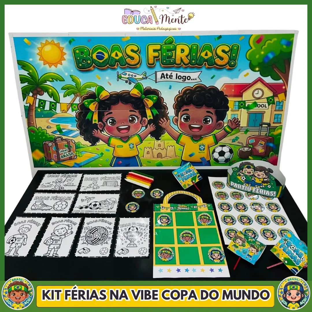 🌴⚽KIT FÉRIAS NA VIBE COPA DO MUNDO 🇧🇷✨