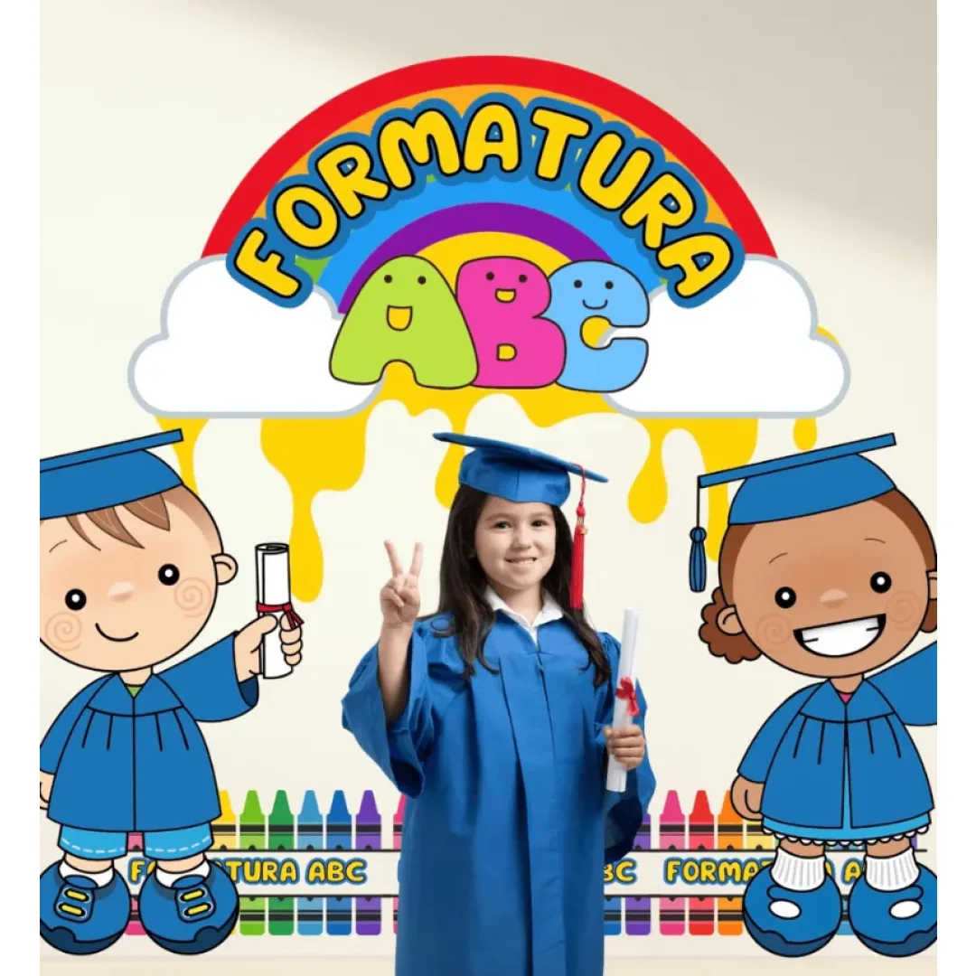 Kit Formatura ABC ( Painel + Lembrancinhas)