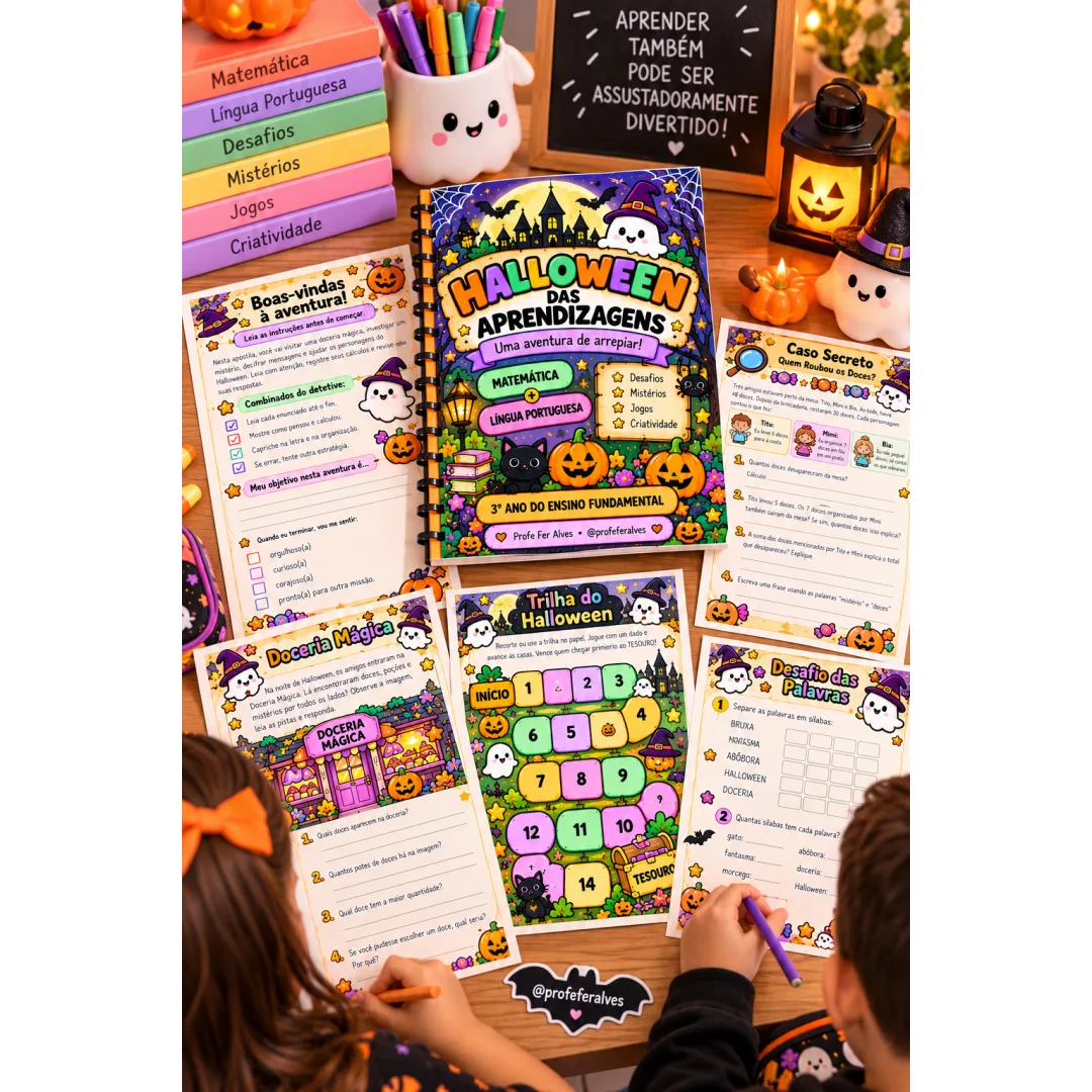 Kit - HALLOWEEN DAS APRENDIZAGENS: Uma aventura de arrepiar! - 3º ano - Pdf