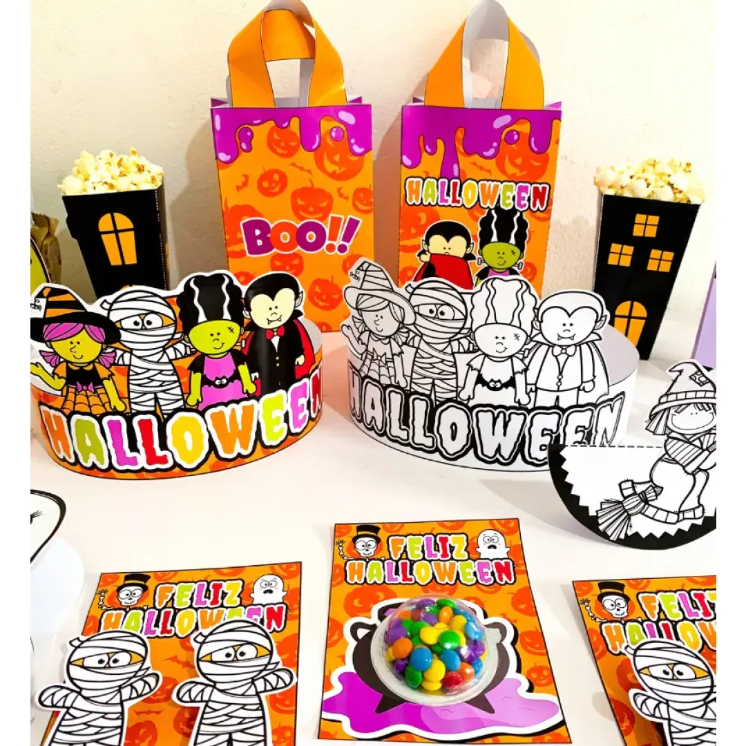 Kit Halloween PDF para Educação Infantil e Anos Iniciais - Atividades e Lembrancinhas