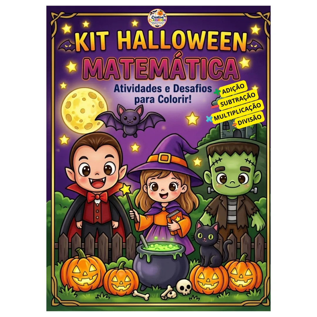 Kit Halloween Matemática – Atividades para Colorir Ensino Fundamental Pdf