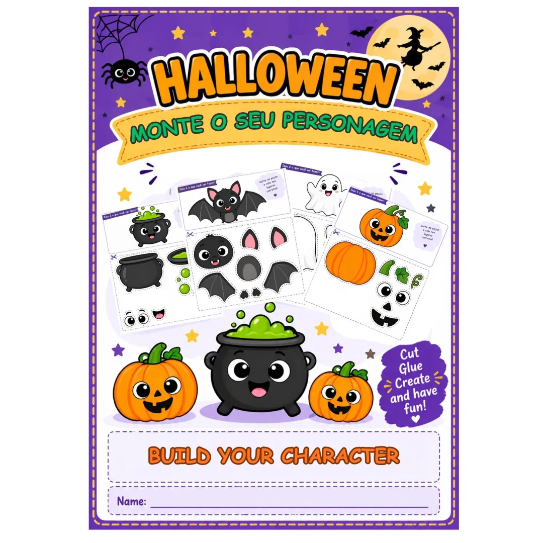 Halloween monte o seu personagem Educação Infantil pdf