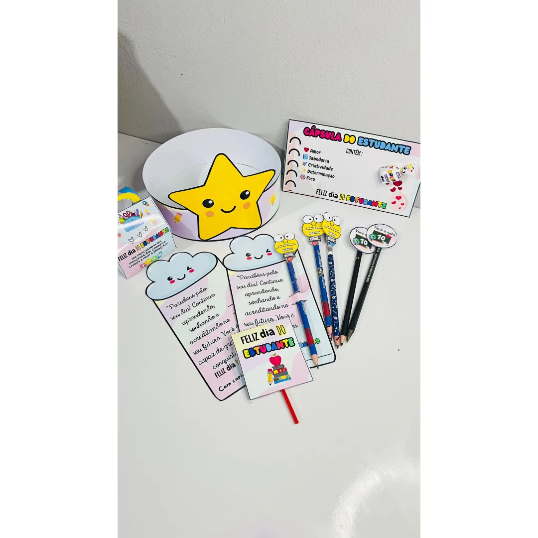 Kit Lembrancinha Dia do Estudante