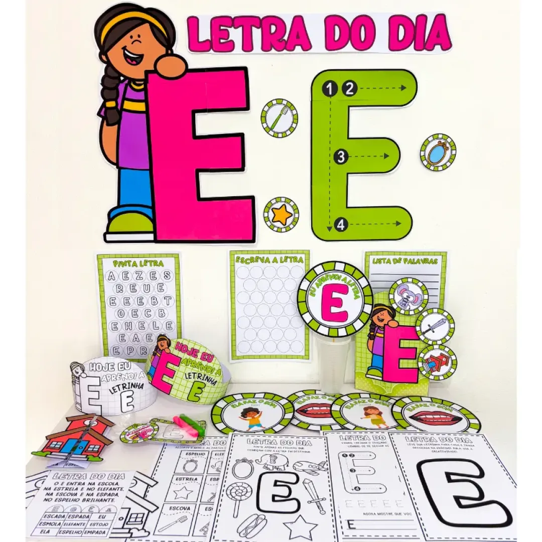 Kit Letra E em PDF