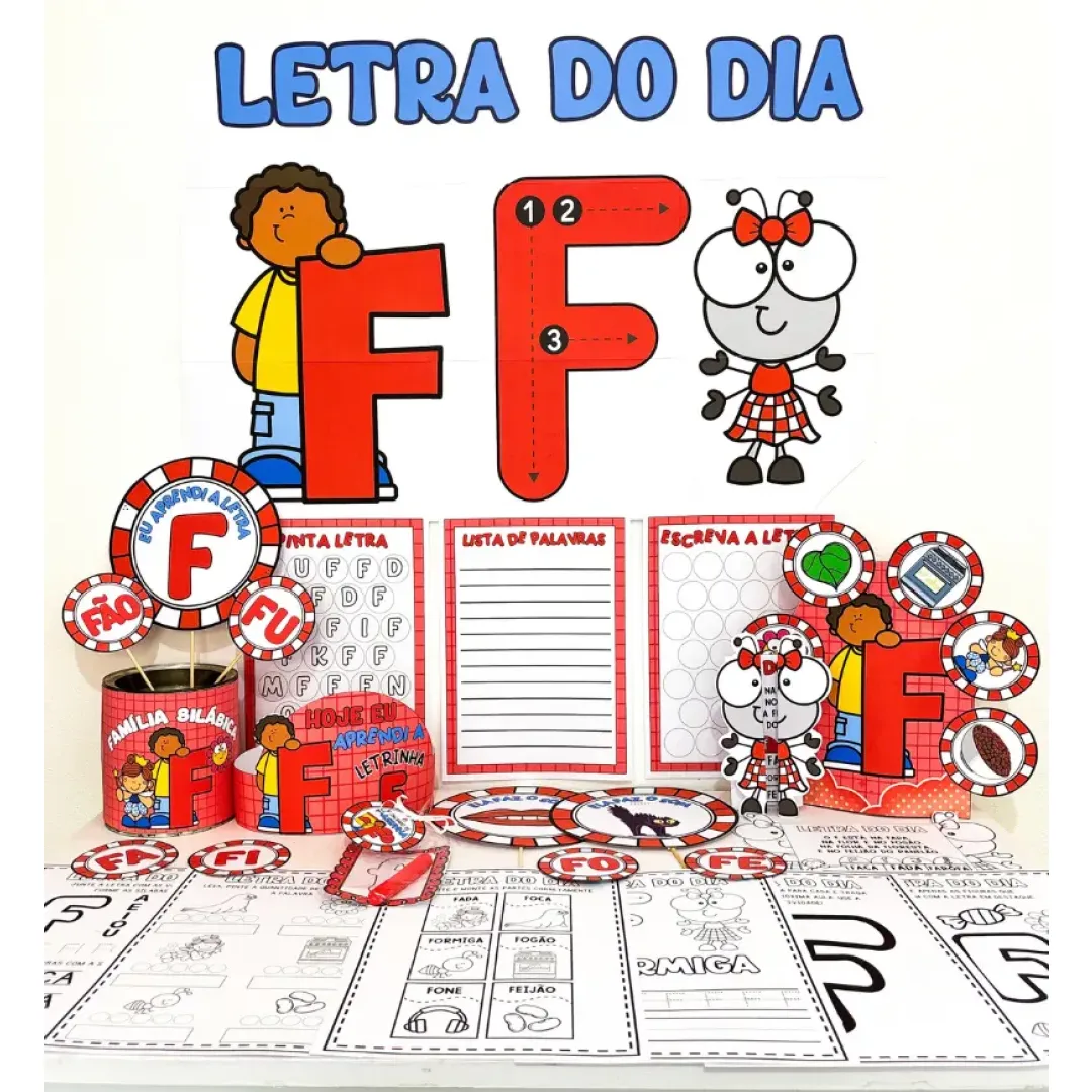 Kit Letra F em PDF