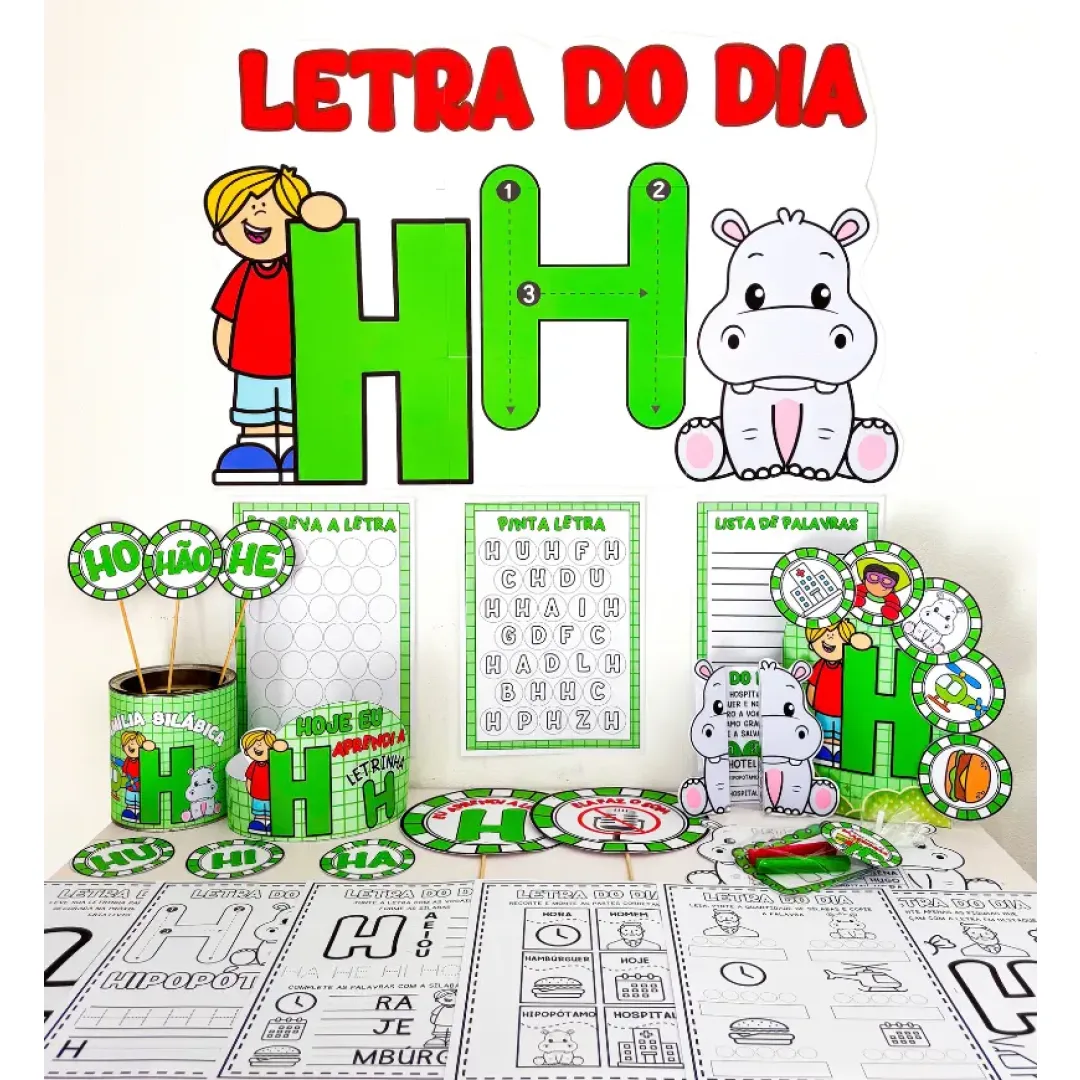 Kit Letra H em PDF