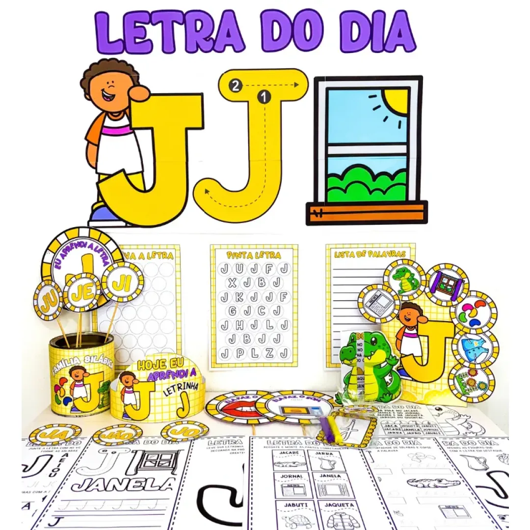 Kit Letra J em PDF