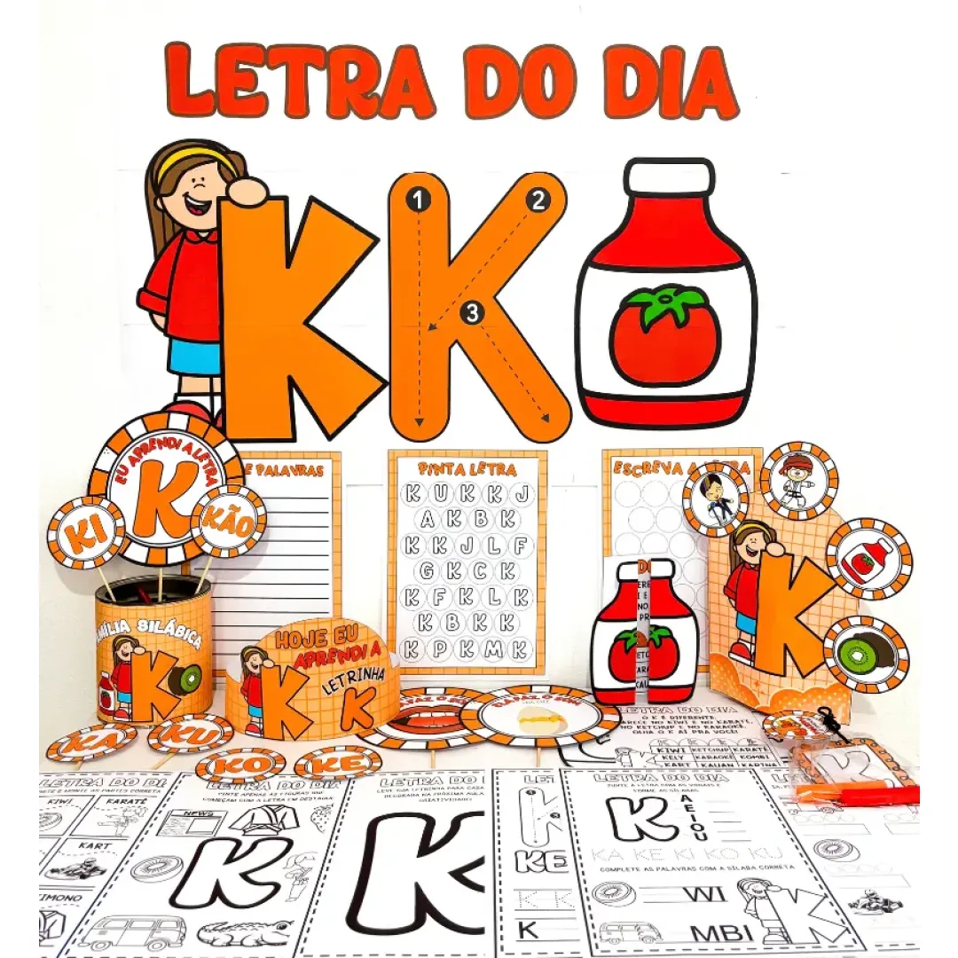 Kit Letra K em PDF