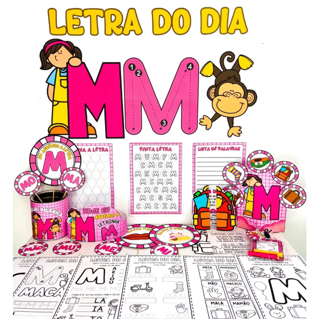 Kit Letra M em PDF