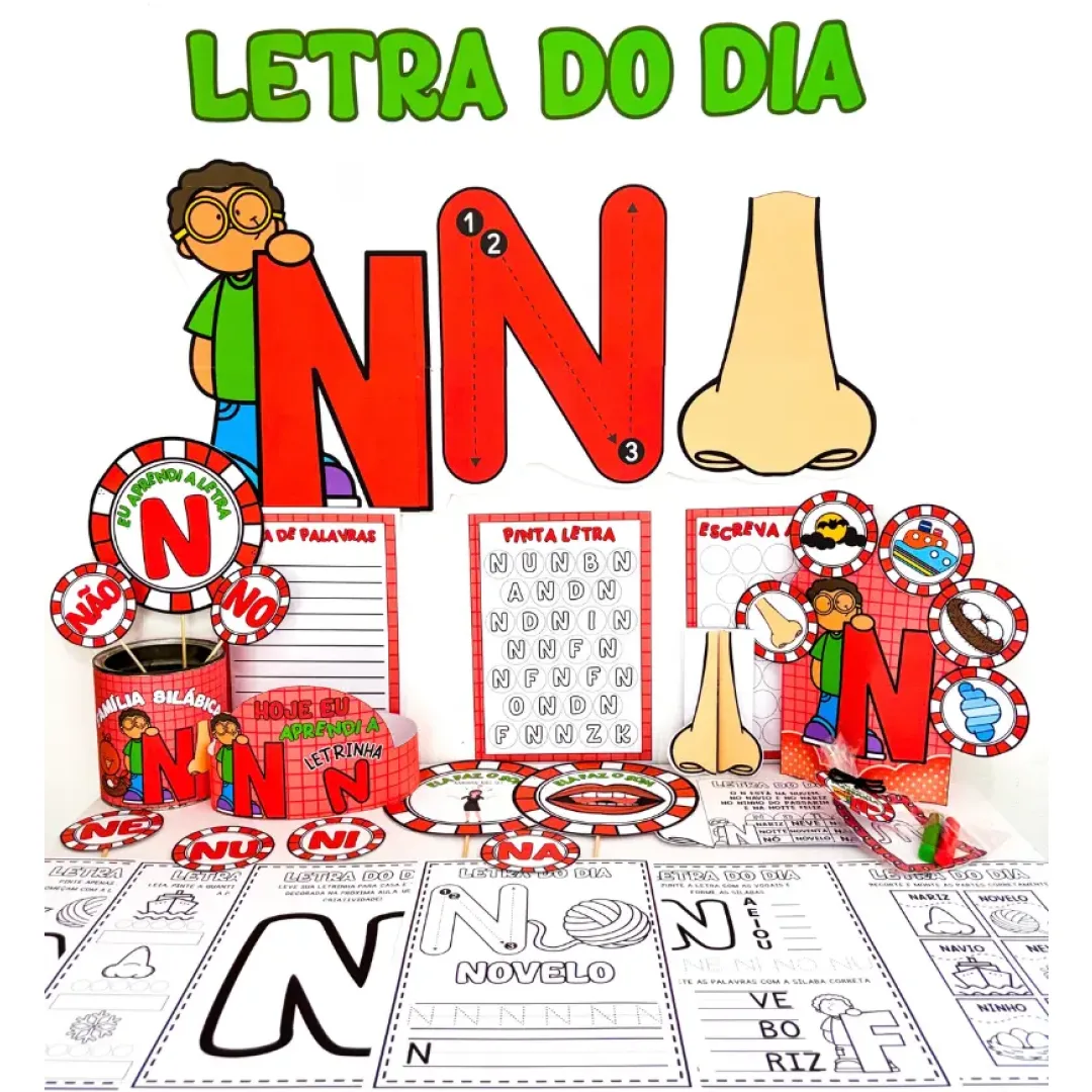 Kit Letra N em PDF